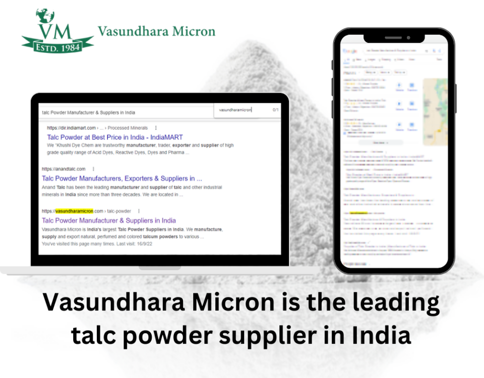 Vasundhara Micron is the leading talc powder supplier in India