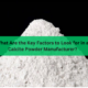 What Are the Key Factors to Look for in a Calcite Powder Manufacturer?