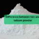 Difference between talc and talcum powder