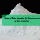 Talc powder for cosmetic grade